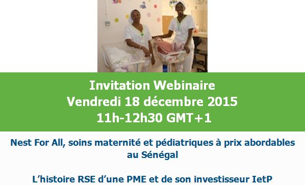 Inscription au webinaire